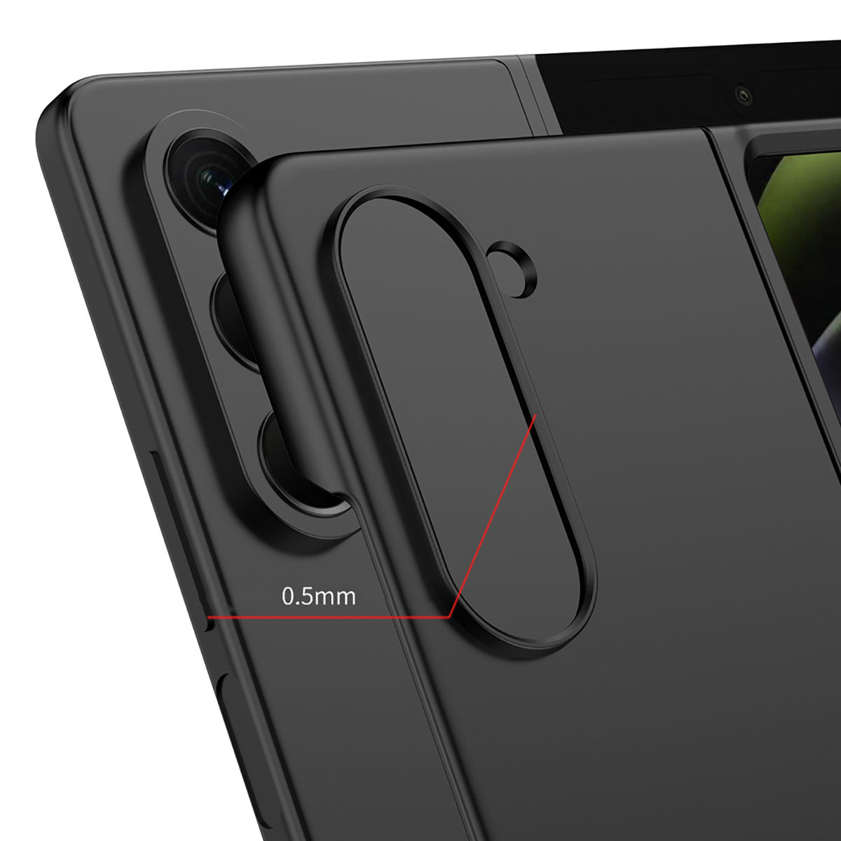 Galaxy Z Fold 5 Kılıf Zore Sert Kıpta Kapak