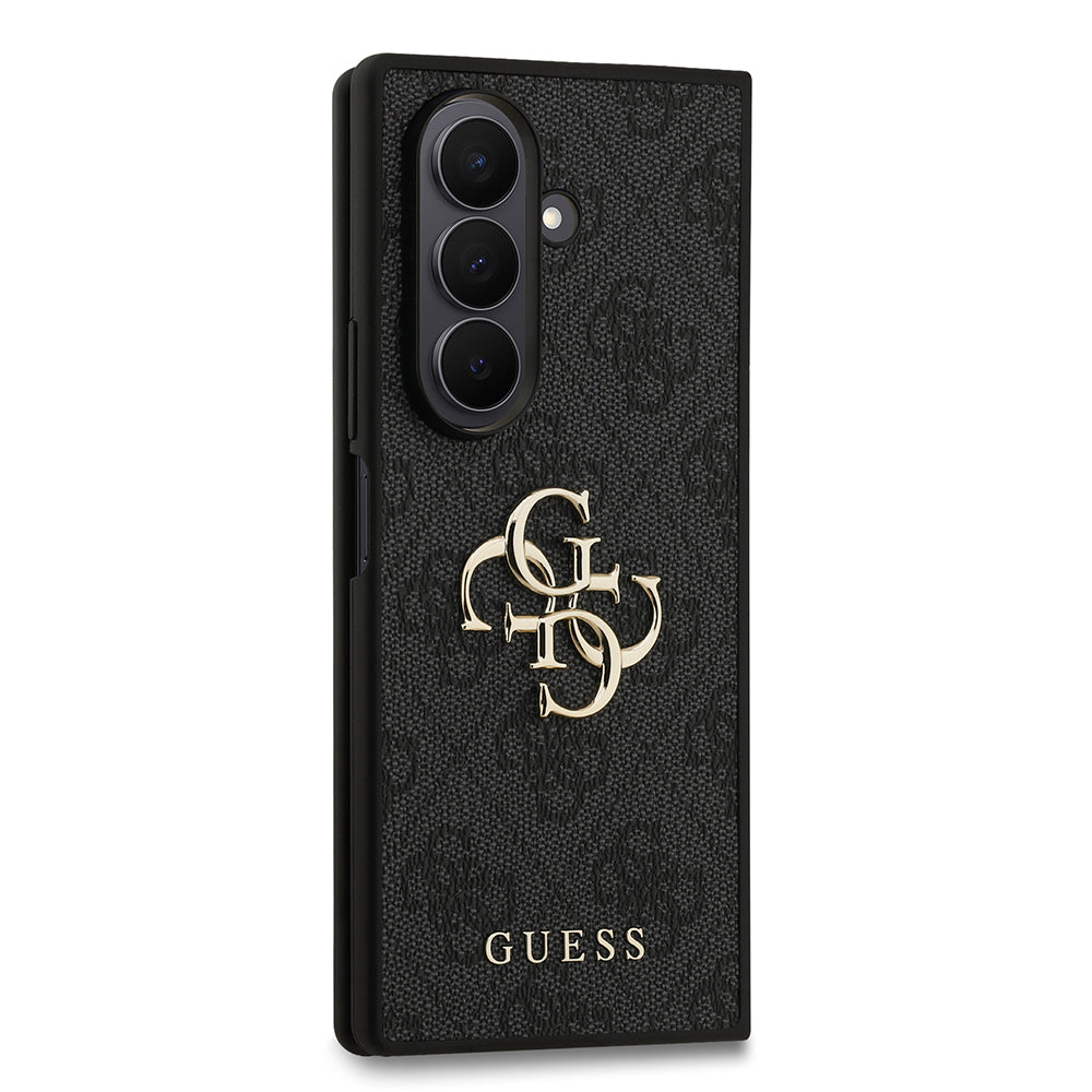 Galaxy Z Fold 7 Kılıf Guess Orjinal Lisanslı PU Deri Büyük Metal Logo Dizaynlı Kapak