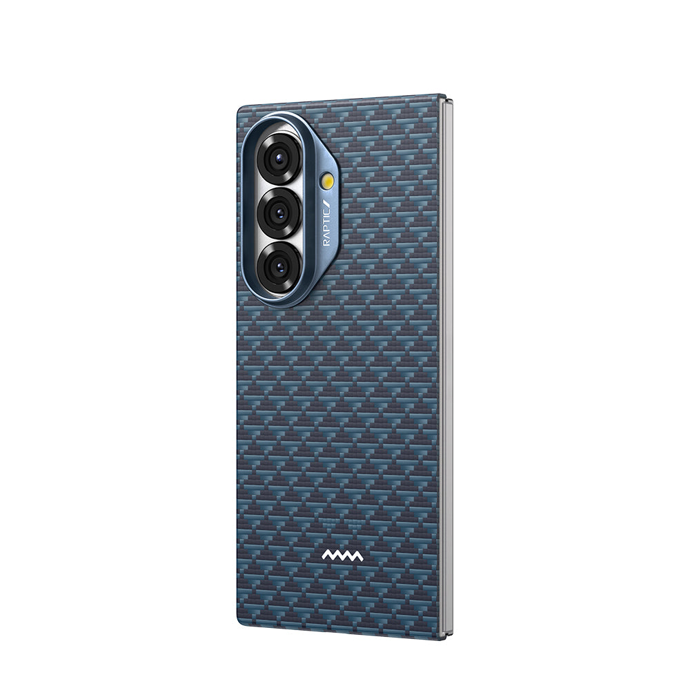 Galaxy Z Fold 7 Kılıf M-safe Şarj Özellikli Raptic Aramid Skin Origin Serisi Kapak
