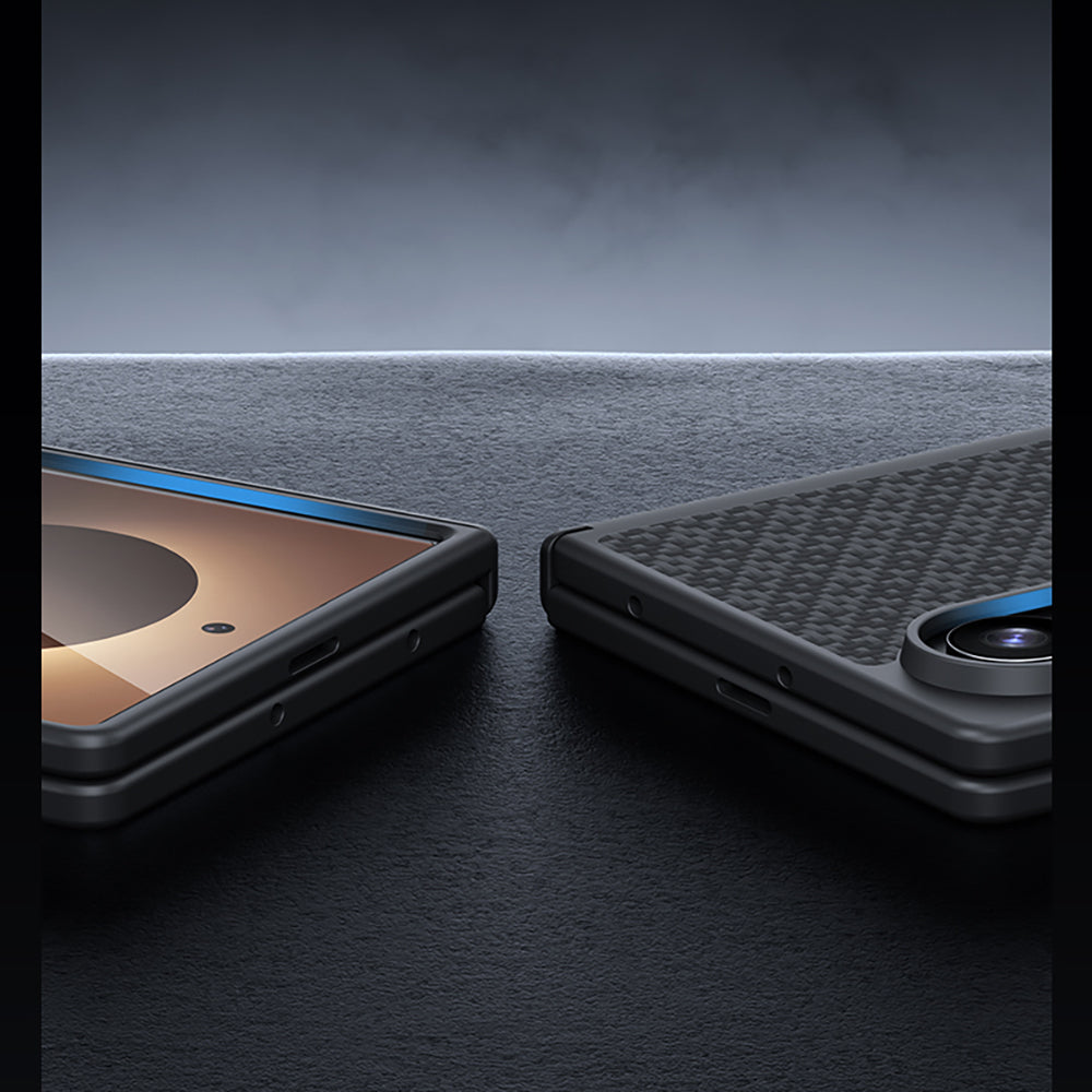 Galaxy Z Fold 8 Benks ArmorPro ArmorGrid Grand Combo Üçlü Aksesuar Seti (Ön Arka Kevlar Karbon Kapak + Ekran Koruyucu)
