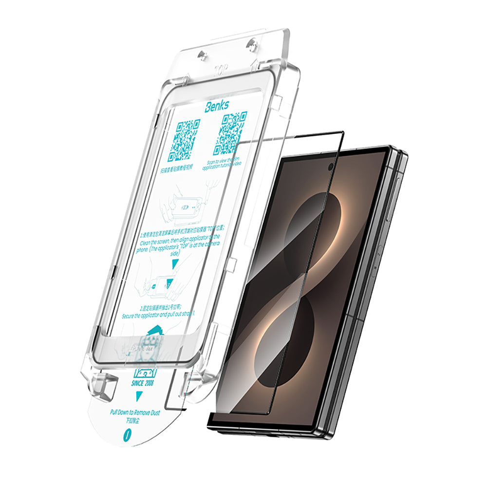 Galaxy Z Fold 8 Benks Glass Warrior AR Cam Ekran Koruyucu + Kolay Uygulama Aparatı