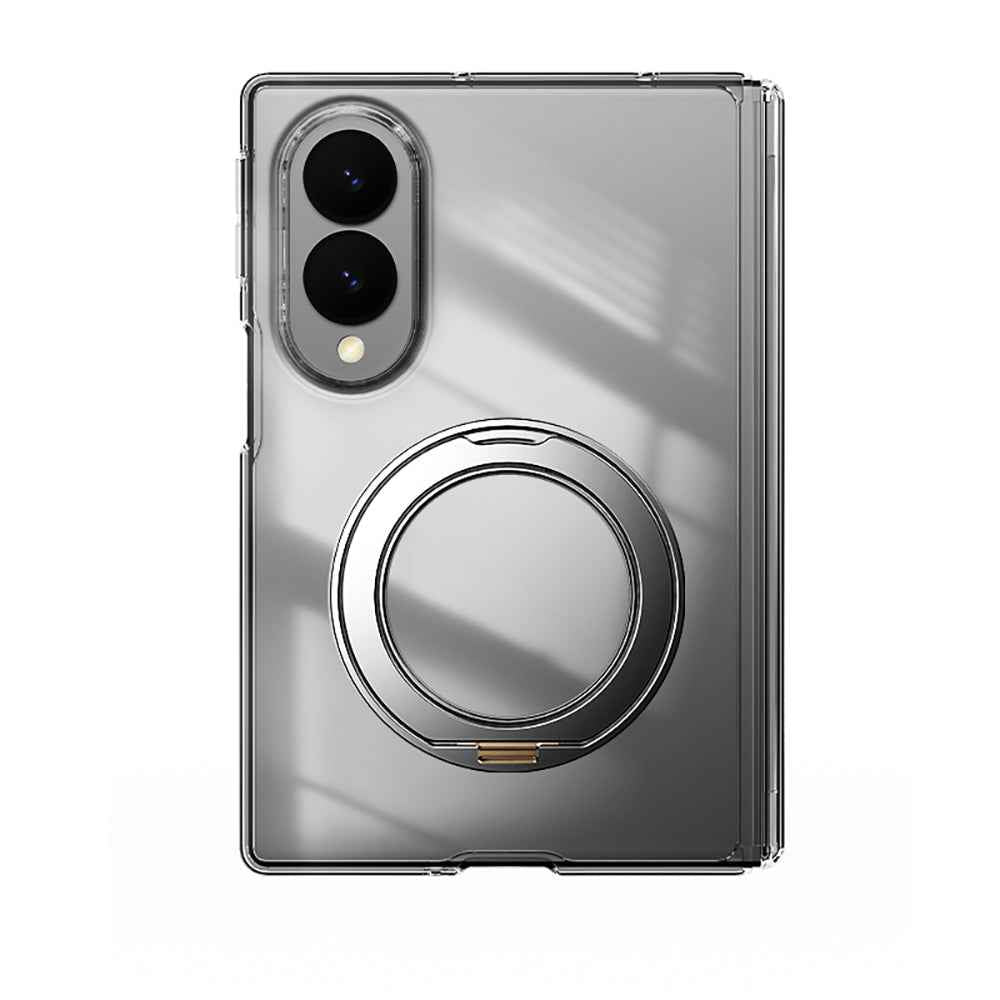 Galaxy Z Fold 8 Kılıf M-safe Şarj Özellikli Transparan Sert PC Wlons Pita Standlı Kapak