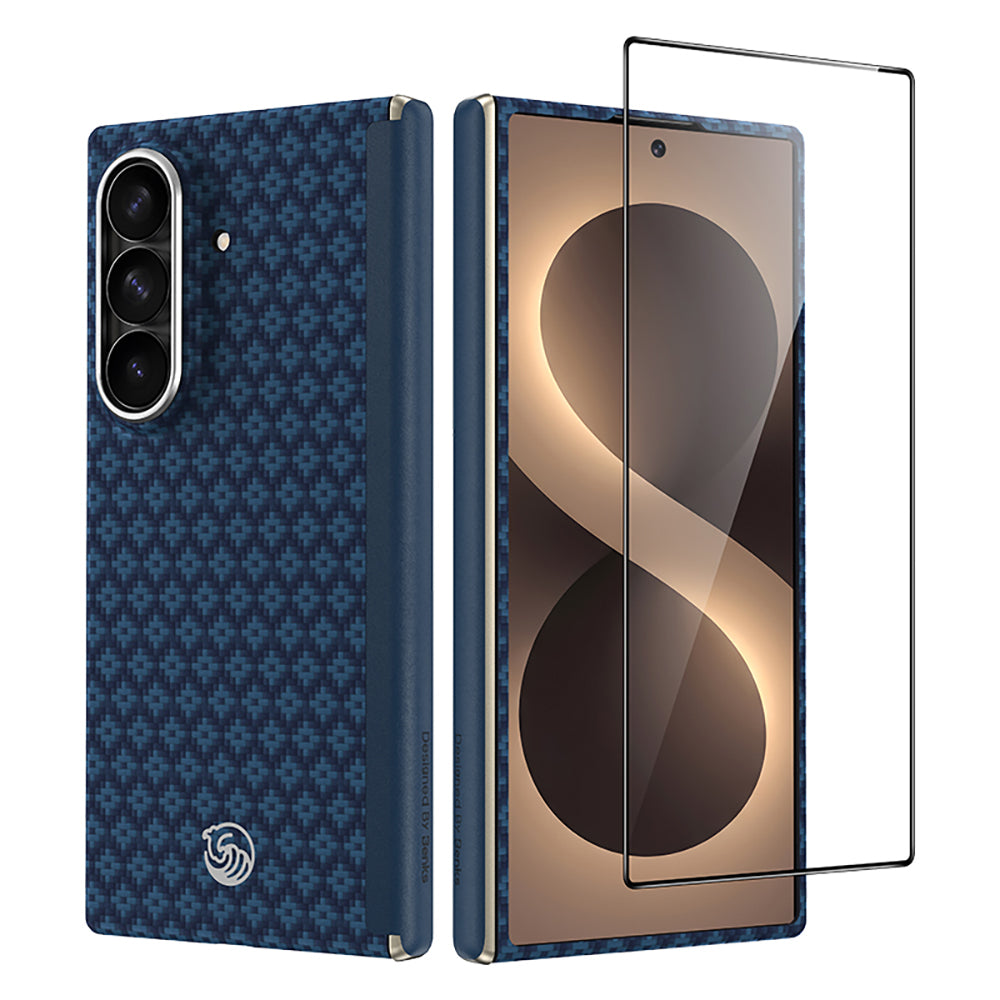 Galaxy Z Fold 8 Ultra Benks ArmorAir ArmorGrid Grand Combo Üçlü Aksesuar Seti (Ön Arka Kevlar Karbon Kapak + Ekran Koruyucu)