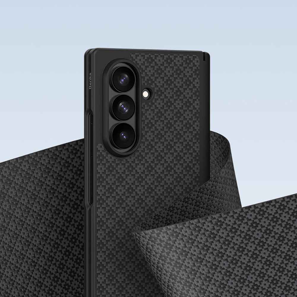Galaxy Z Fold 8 Ultra Benks ArmorPro ArmorGrid Grand Combo Üçlü Aksesuar Seti (Ön Arka Kevlar Karbon Kapak + Ekran Koruyucu)