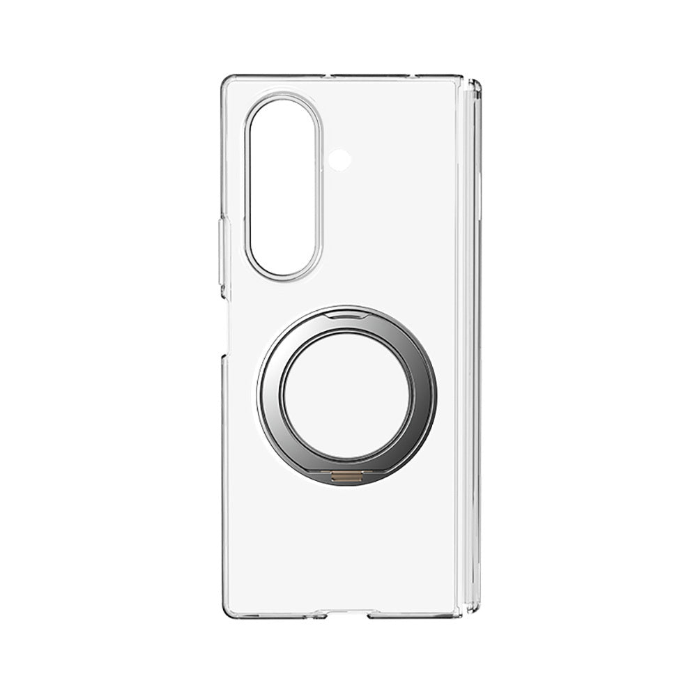 Galaxy Z Fold 8 Ultra Kılıf M-safe Şarj Özellikli Transparan Sert PC Wlons Pita Standlı Kapak