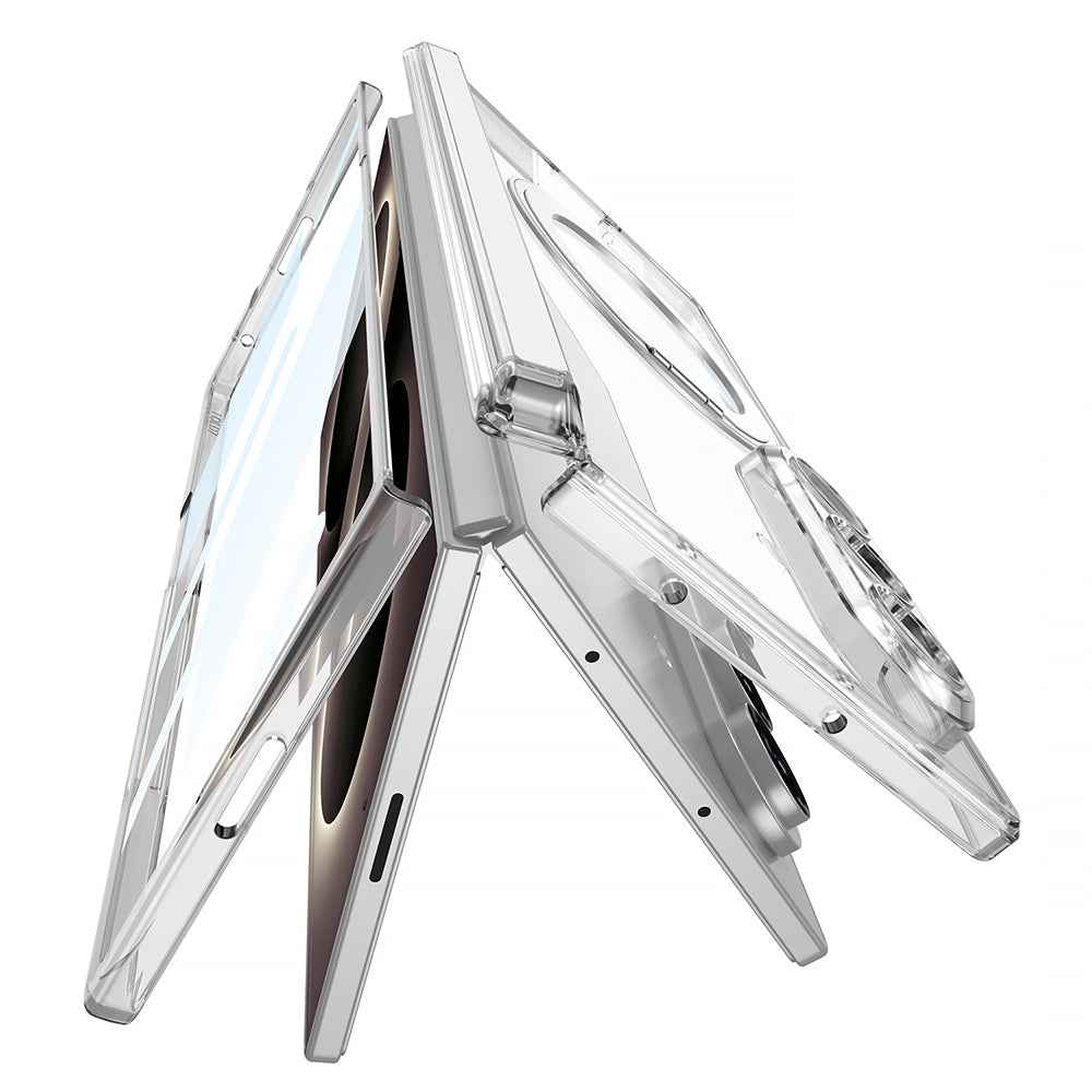 Galaxy Z Fold 8 Ultra M-safe Şarj Özellikli Zore Kıpta KPT-02 Standlı Kapak