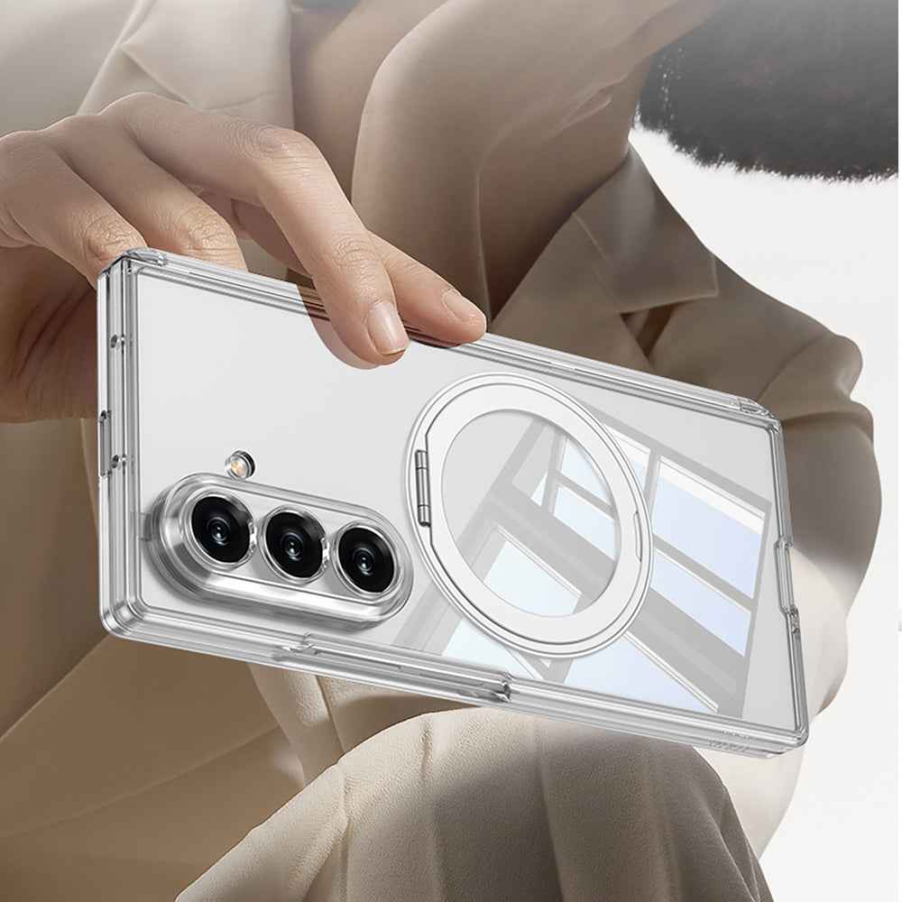 Galaxy Z Fold 8 Ultra M-safe Şarj Özellikli Zore Kıpta KPT-02 Standlı Kapak
