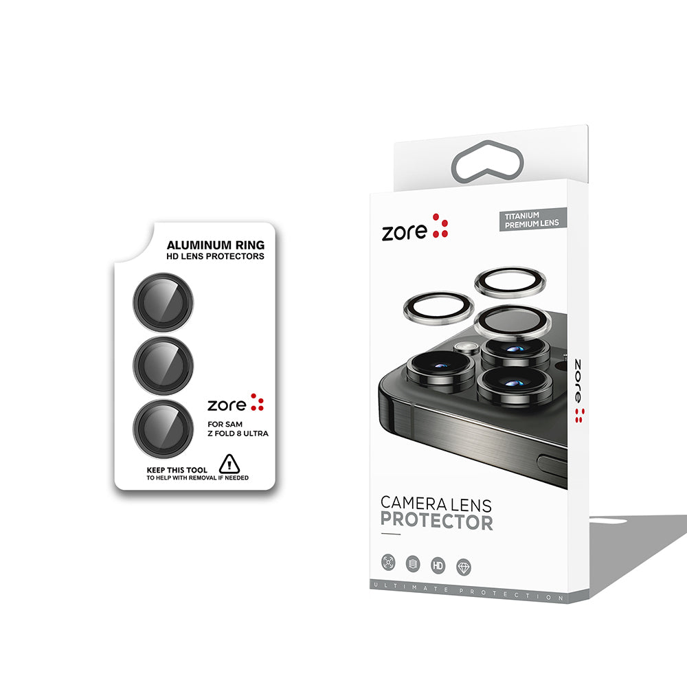 Galaxy Z Fold 8 Ultra Zore CL-12 Premium Safir Parmak İzi Bırakmayan Anti-Reflective Kamera Lens Koruyucu