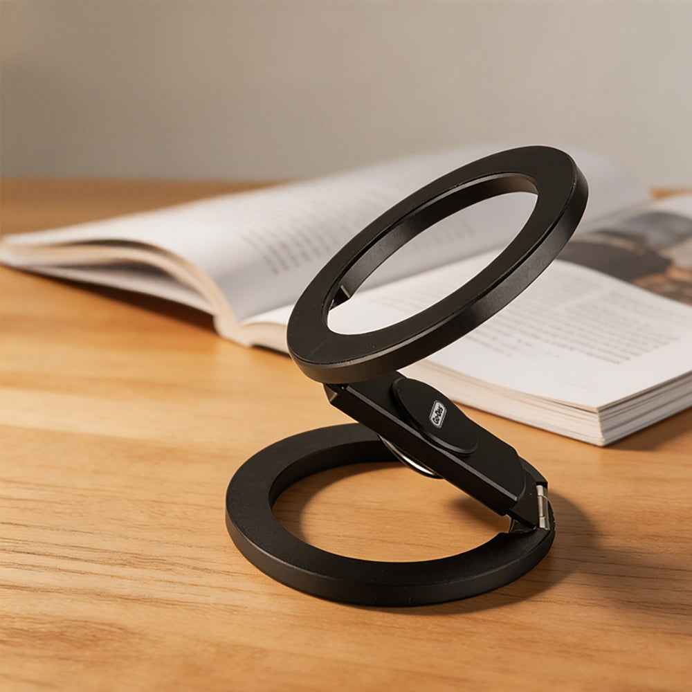 Go Des GD-G067 Ayarlanabilir Katlanabilir Stres Çarkı Tasarımlı Magnetik Telefon Standı