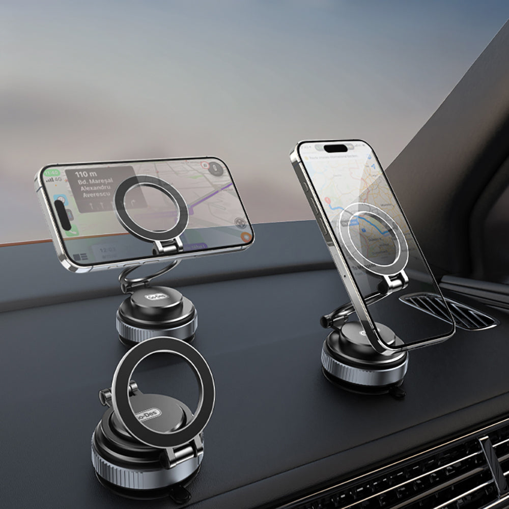 Go Des GD-HD238 360 Derece Dönebilen Vakum Özellikli Magnetik Telefon Tutucu
