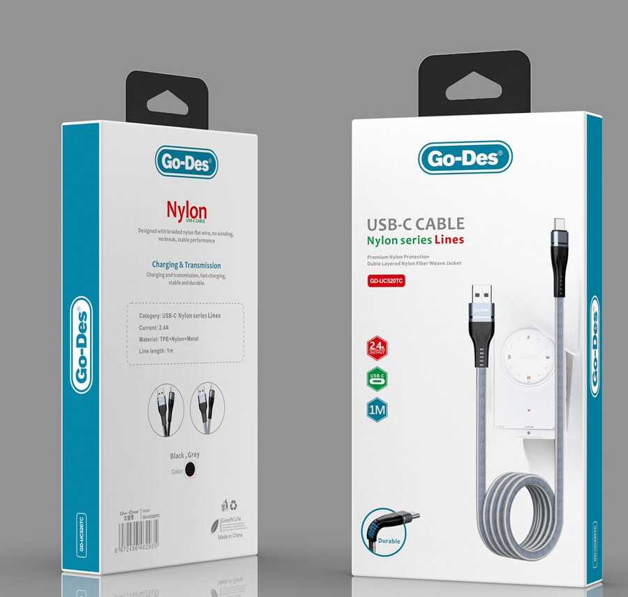 Go Des GD-UC520 Type - C Usb Kablo