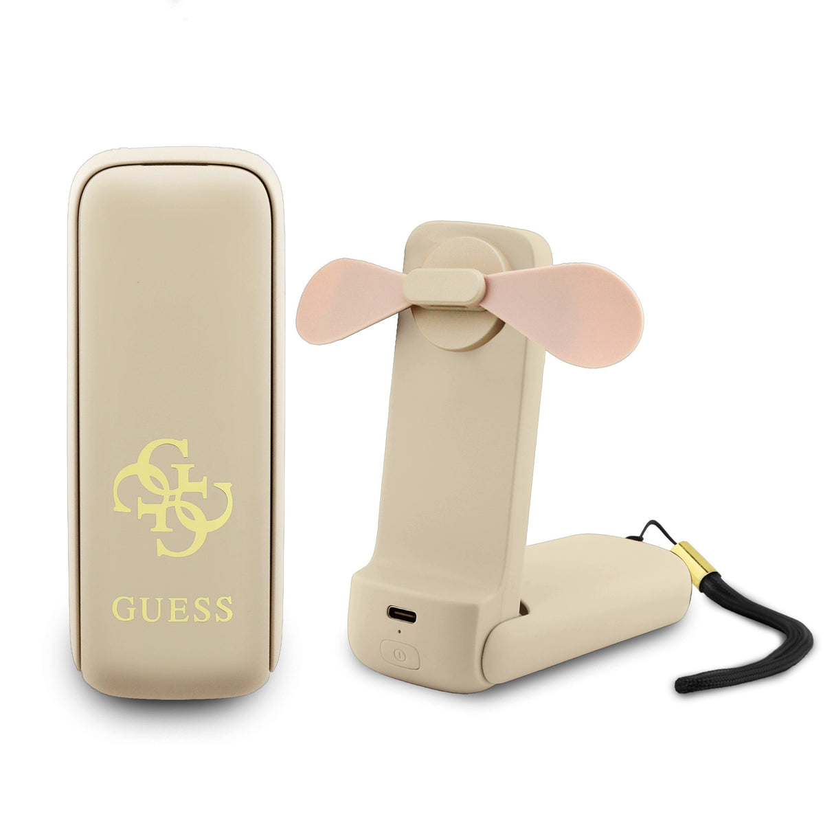 Guess Orjinal Lisanslı 4G Büyük Metal Logolu 3 Kademeli Katlanabilir Portatif Soğutucu El Fanı