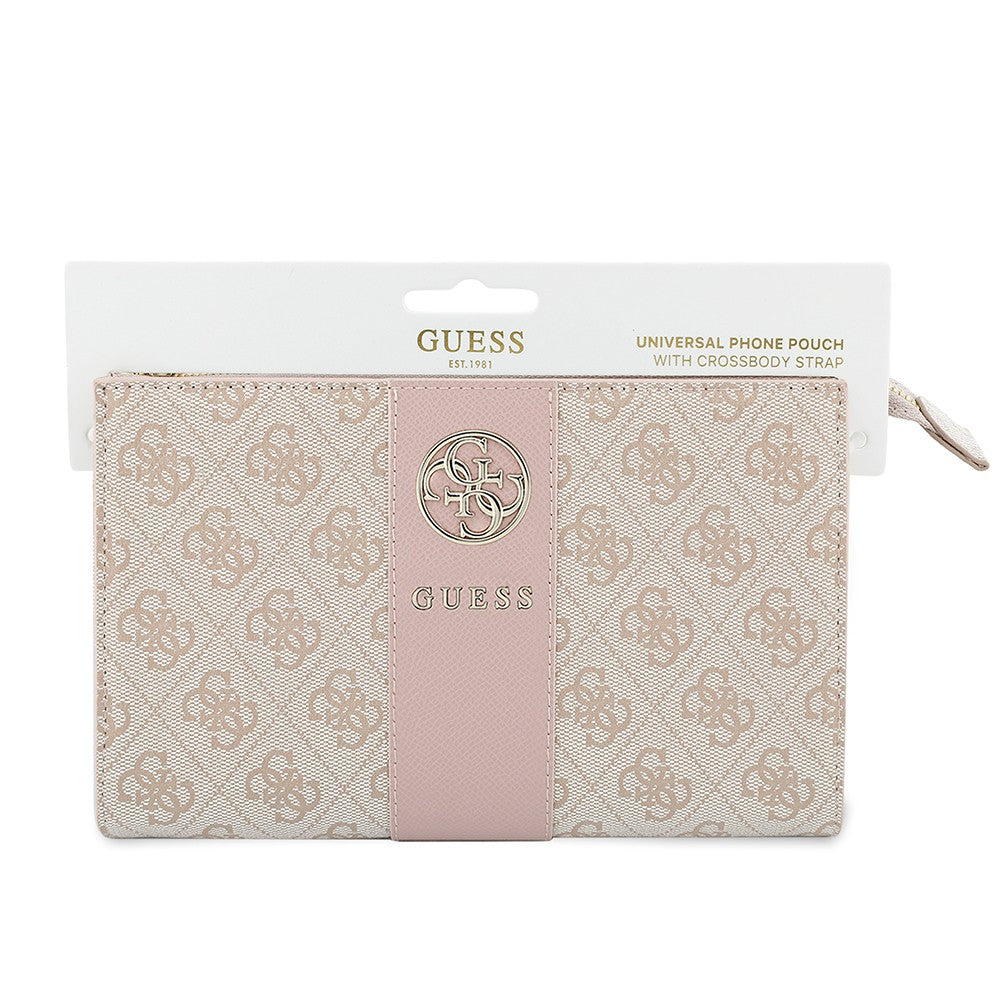 Guess Orjinal Lisanslı 4G Desenli Metal Logolu Omuz Askılı El Çantası