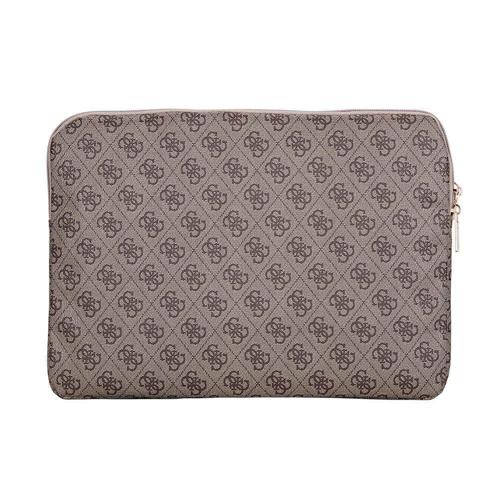 Guess Orjinal Lisanslı 4G Desenli Üçgen Logolu 14 inç Laptop Çantası