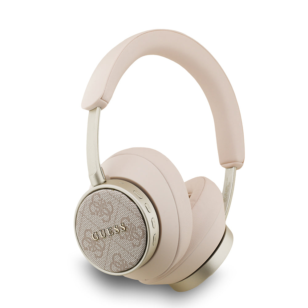 Guess Orjinal Lisanslı PU 4G Desenli Metal Logo Ayarlanabilir Kulak Üstü Bluetooth Kulaklık