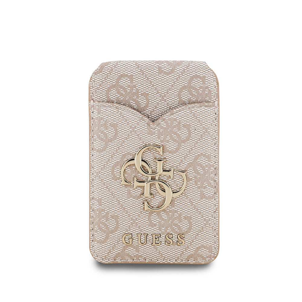 Guess Orjinal Lisanslı Aynalı Metal Büyük 4G Logolu Standlı Magnetik Kartlık