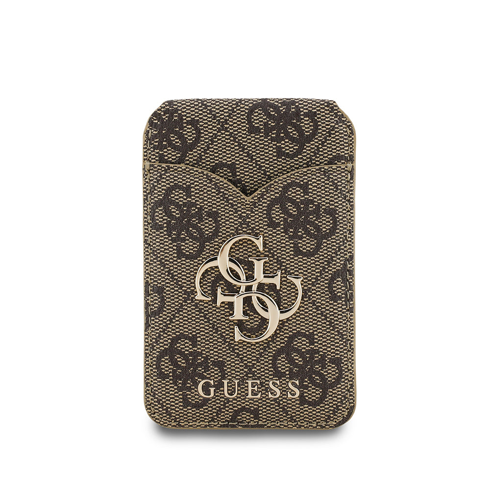 Guess Orjinal Lisanslı Aynalı Metal Büyük 4G Logolu Standlı Magnetik Kartlık