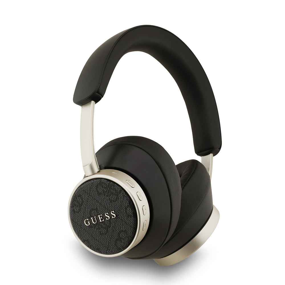 Guess Orjinal Lisanslı PU 4G Desenli Metal Logo Ayarlanabilir Kulak Üstü Bluetooth Kulaklık