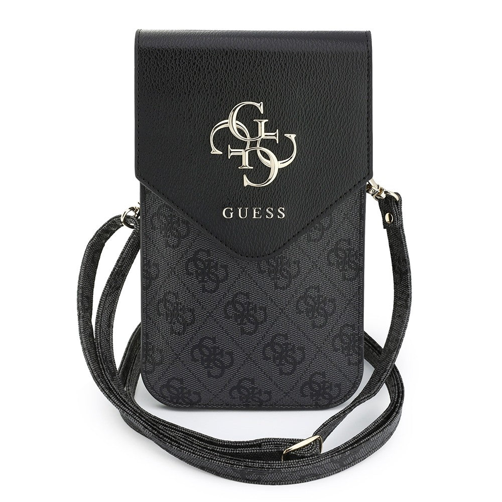Guess Orjinal Lisanslı V Kapak Tasarımlı 4G Desenli Büyük Logolu Kartlıklı Askılı Çanta