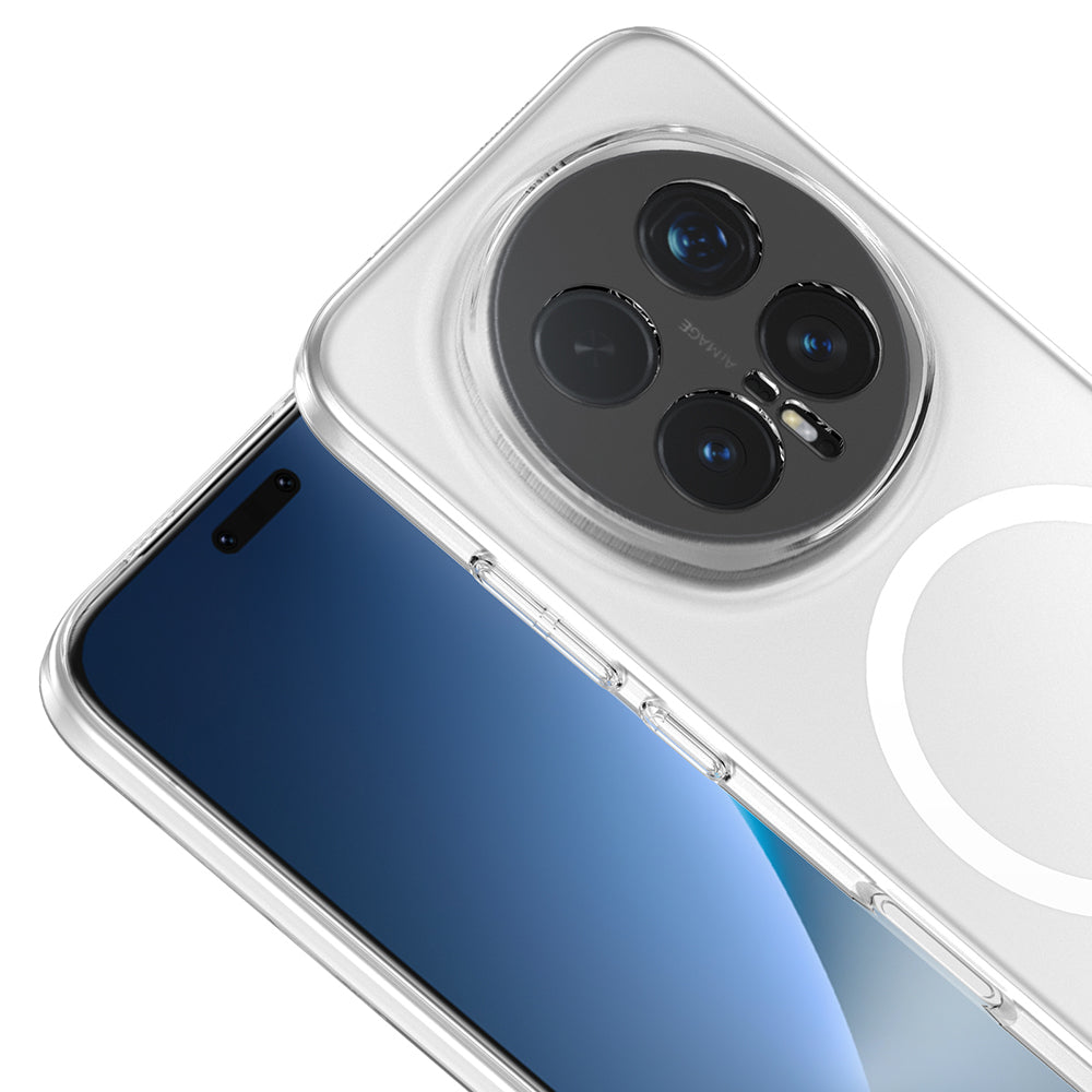Honor Magic 8 Pro Kamera Korumalı M-Safe Şarj Özellikli Şeffaf Zore London Sert PC Kapak