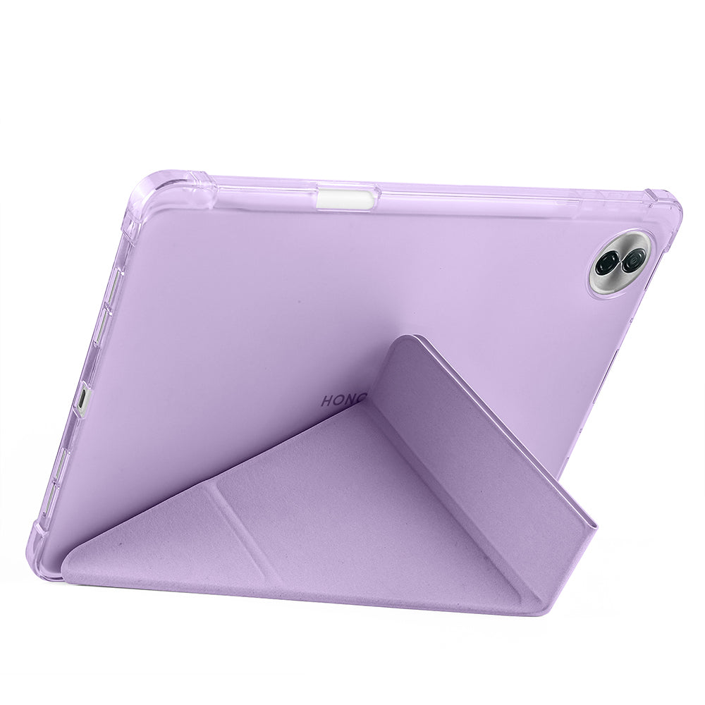 Honor Pad 10 12.1 Kılıf Zore Tri Folding Kalem Bölmeli Standlı Kılıf