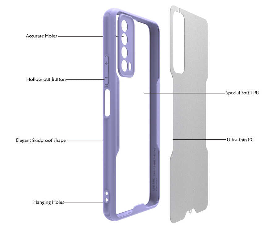 Huawei P Smart 2021 Kılıf Zore Parfe Kapak