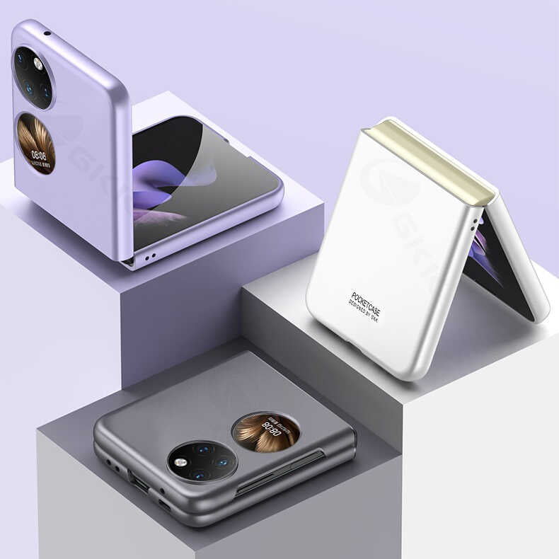 Huawei P50 Pocket Kılıf Zore Sert Kıpta Kapak
