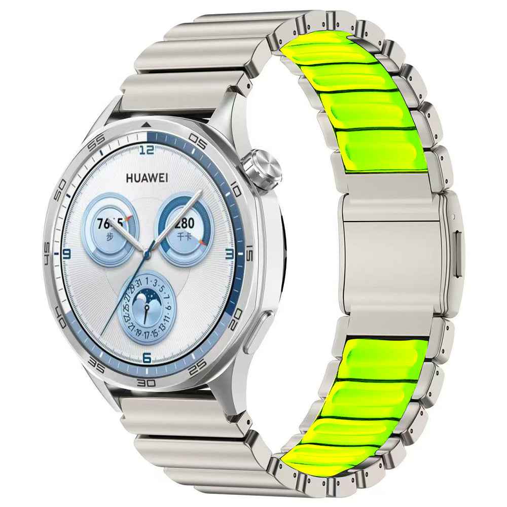 Huawei Watch GT 5 Pro 46mm Zore KRD-151 22mm Metal Silikon Kordon