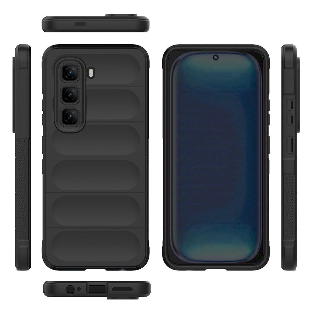 İnfinix Hot 50 4G Kılıf Esnek TPU Oyuklu Arka Yüzey Tasarımlı Zore Etnik Silikon Kapak