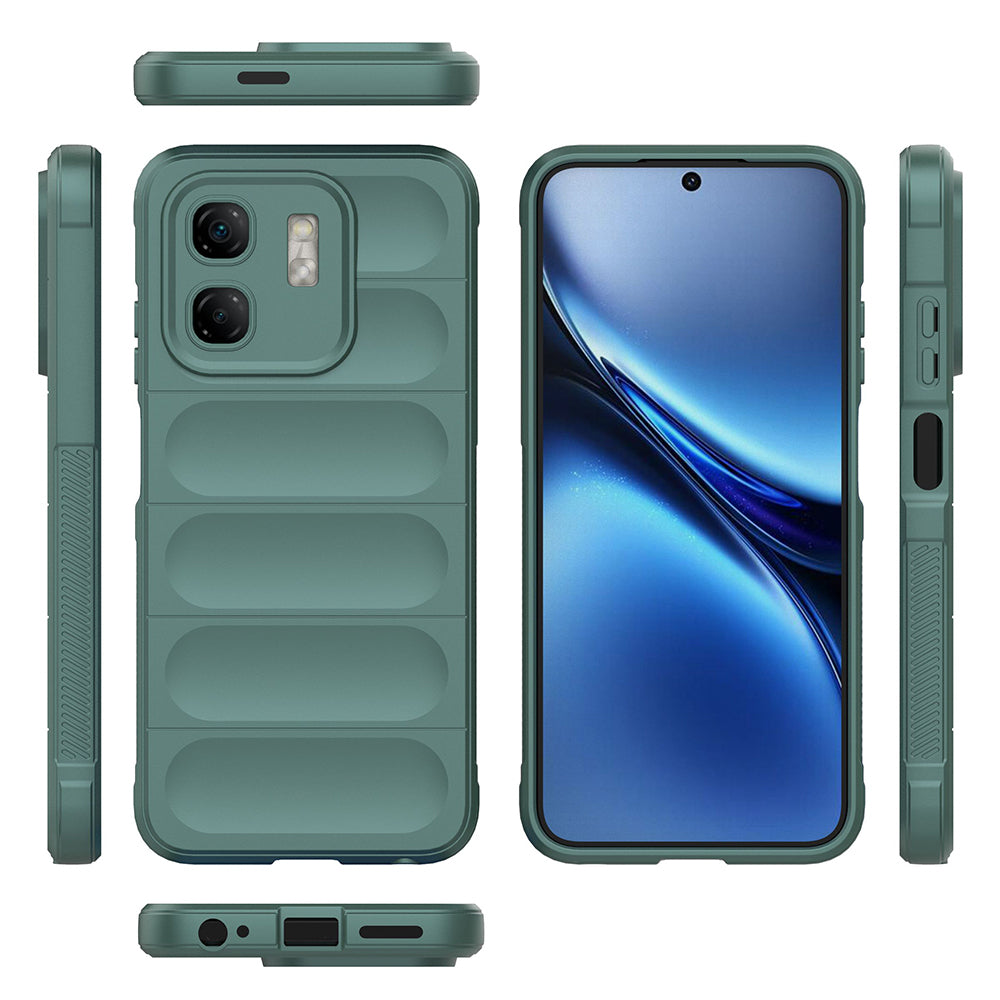 İnfinix Smart 9 Kılıf Esnek TPU Oyuklu Arka Yüzey Tasarımlı Zore Etnik Silikon Kapak