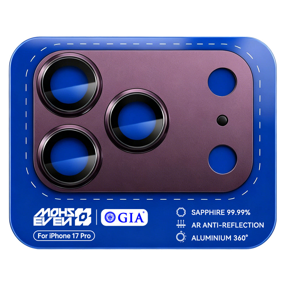 iPhone 18 Pro Max Mohseven Sapphire Alüminyum Safir Kamera Lens Koruyucu