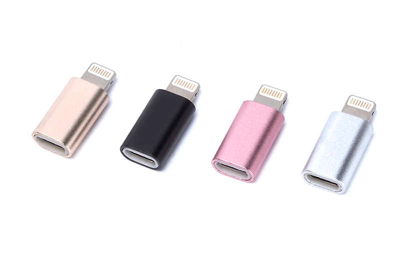 iPhone 7-8 İçin Zore Metal 01 5'li Lightning Dönüştürücü Set