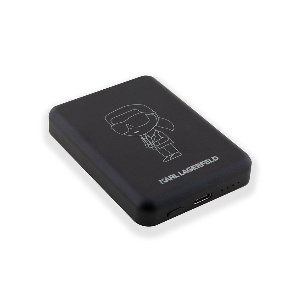 Karl Lagerfeld Led Işıklı Göstergeli M-safe Magnetik Orjinal Lisanslı Powerbank 5000 Mah