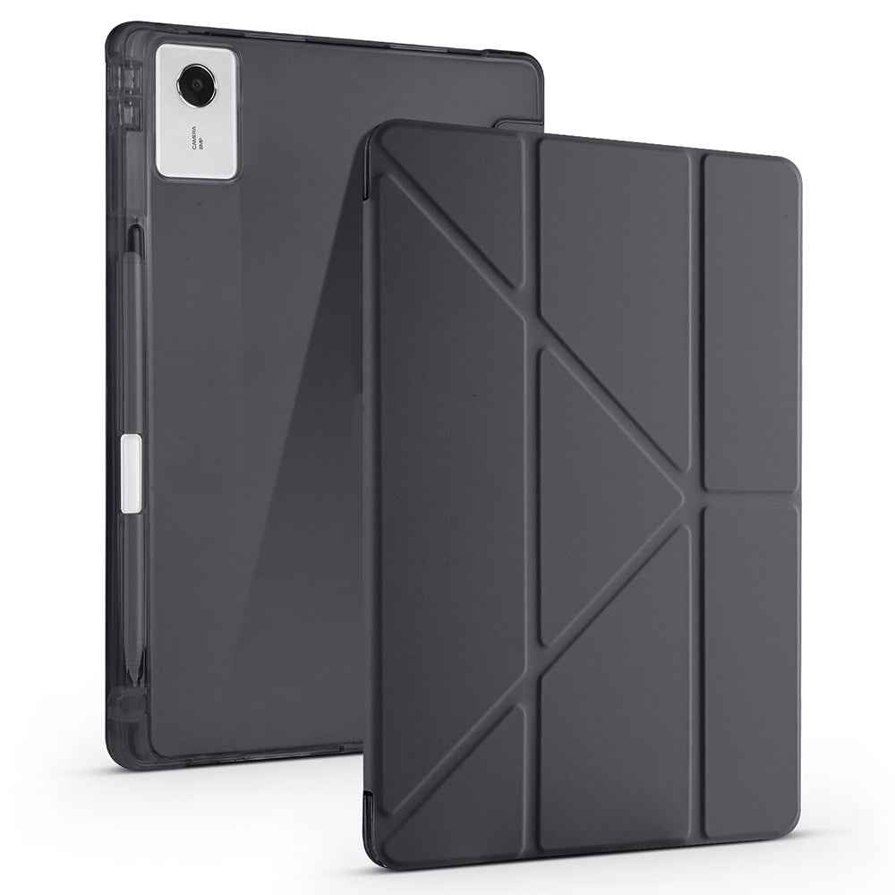 Lenovo Idea Tab Plus 12.1 Kılıf Zore Tri Folding Kalem Bölmeli Standlı Kılıf