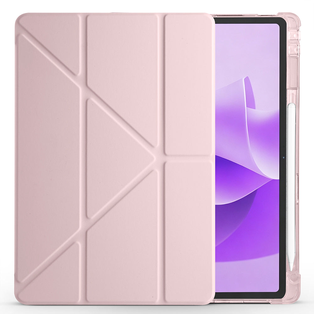 Lenovo Idea Tab Plus 12.1 Kılıf Zore Tri Folding Kalem Bölmeli Standlı Kılıf