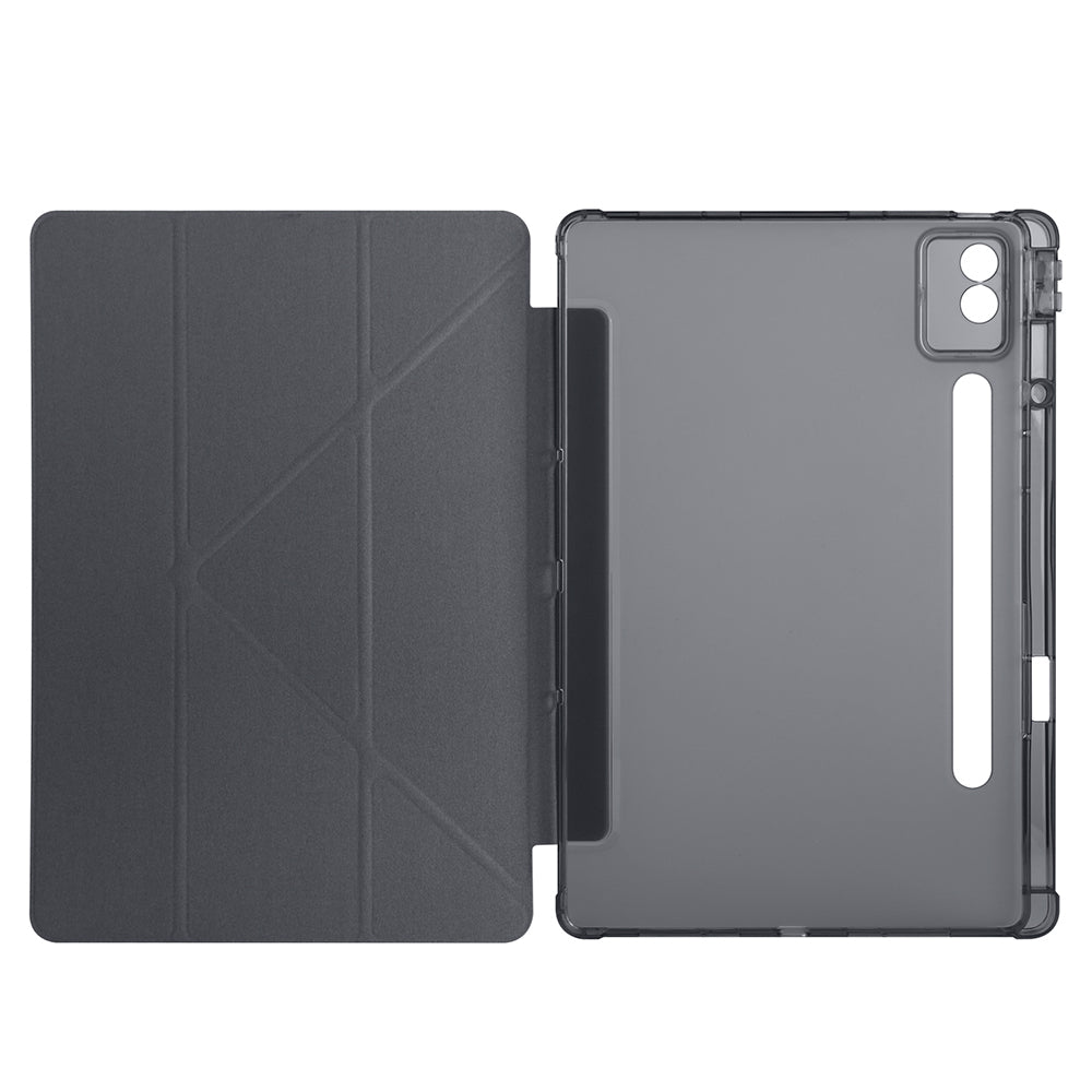 Lenovo Idea Tab Pro 12.7 TB-373FU Kılıf Zore Tri Folding Kalem Bölmeli Standlı Kılıf
