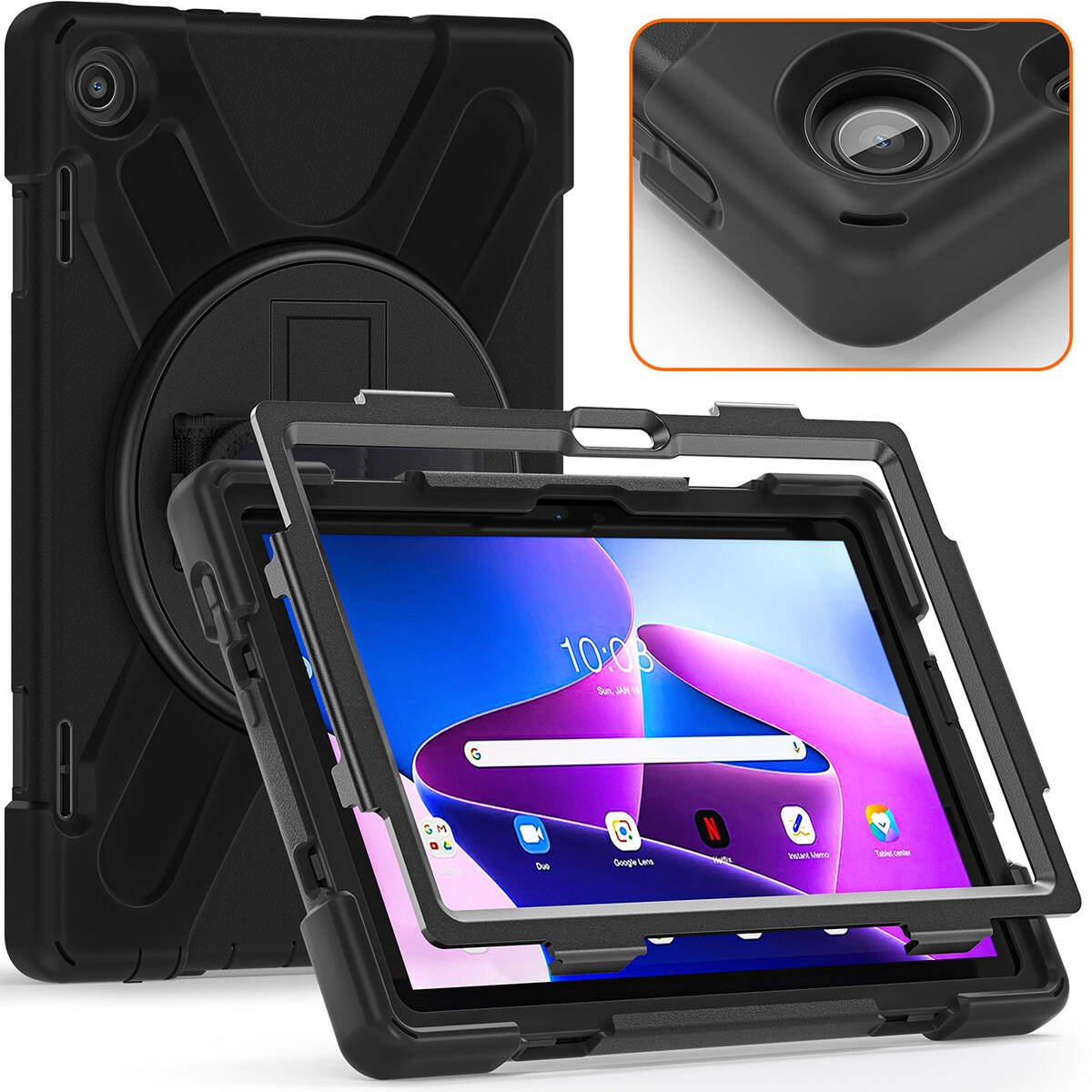 Lenovo Tab M10 TB-328F 3. Jenerasyon Zore Defender Tablet Silikon