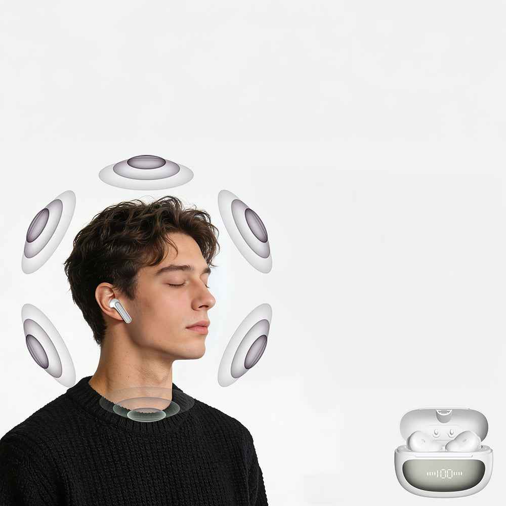 Lenyes Air 107 ANC/ENC Teknolojili 360 Derece Panaromik Ses Özellikli Kulak İçi Bluetooth Kulaklık v6.0