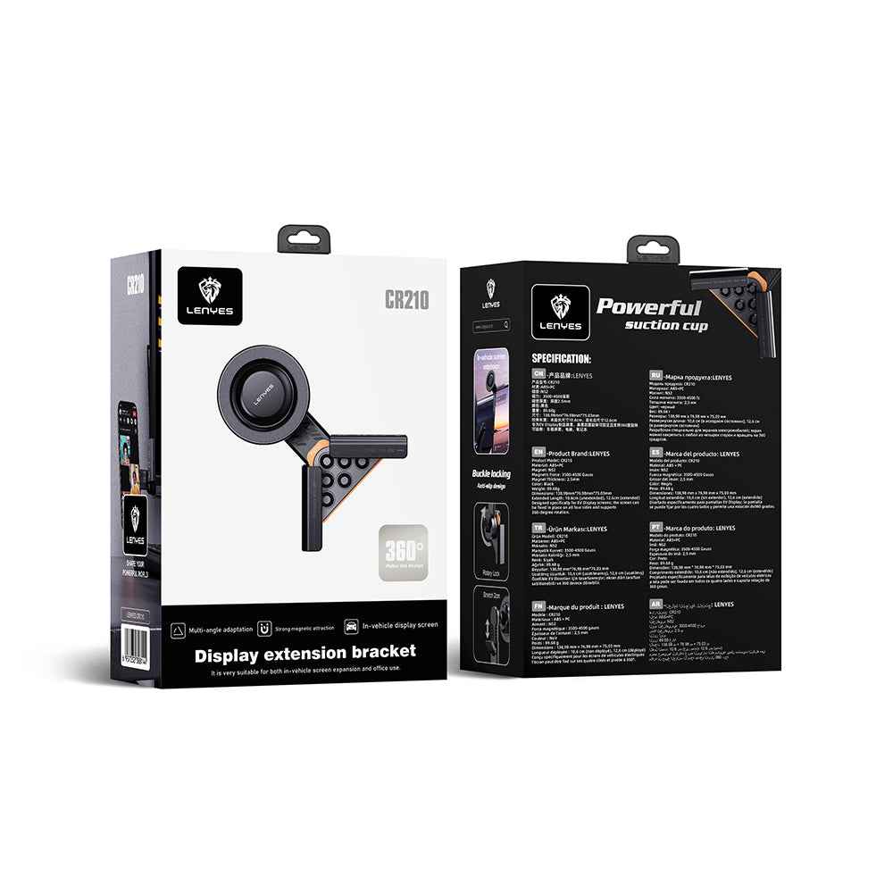 Lenyes CR210 360 Dönebilen V Köşeli Magnetik Araç İçi Telefon Tutucu
