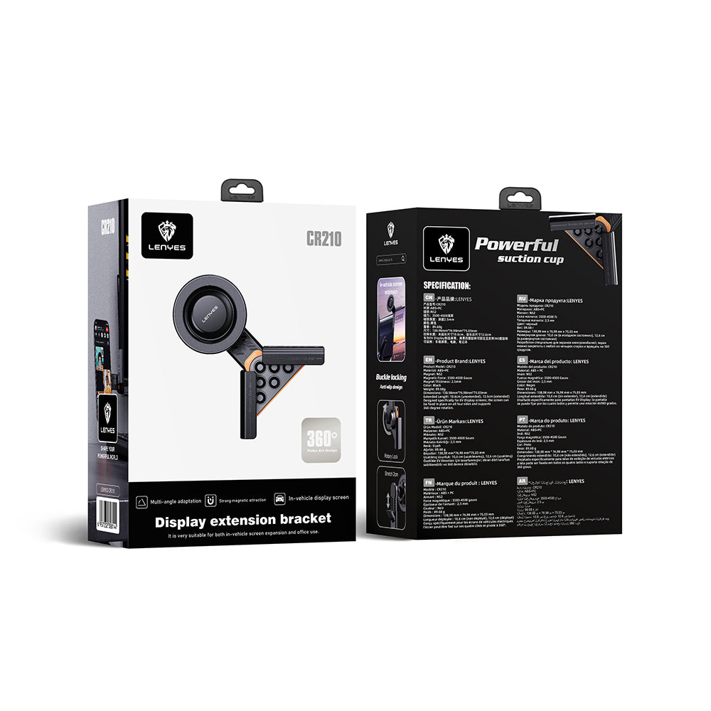 Lenyes CR210 360 Dönebilen V Köşeli Magnetik Araç İçi Telefon Tutucu
