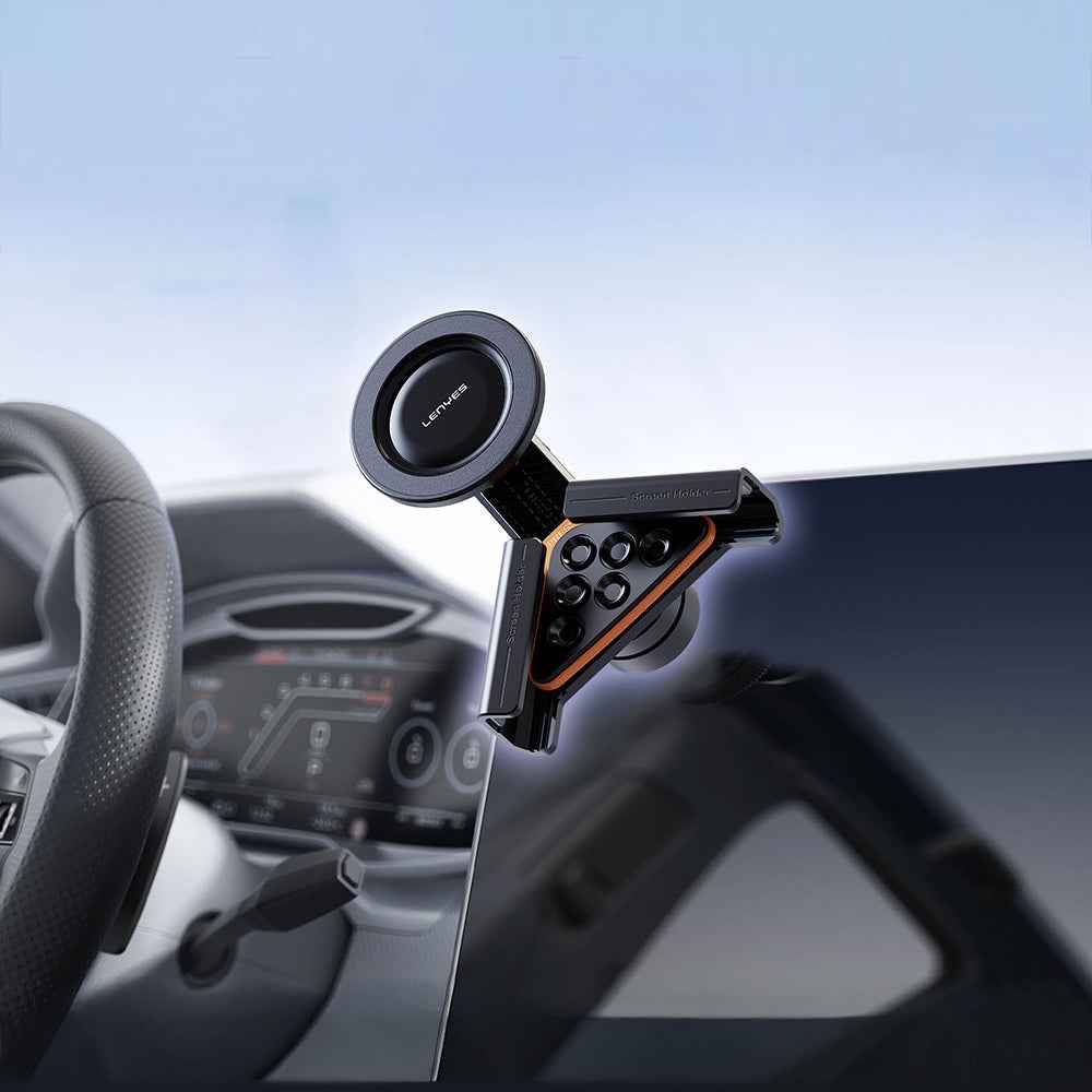 Lenyes CR210 360 Dönebilen V Köşeli Magnetik Araç İçi Telefon Tutucu