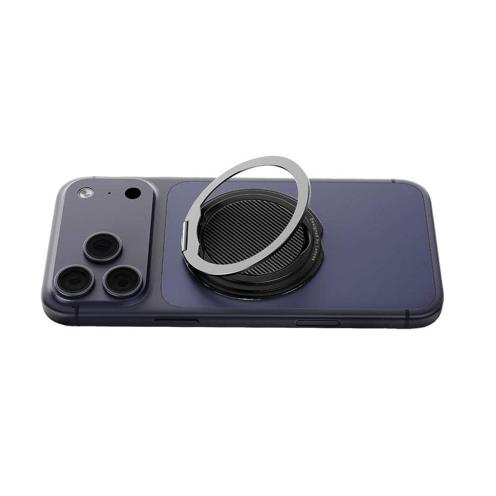 Lenyes CR212 Aramid Fiber 360 Derece Dönebilen Magnetik Ring Stand Telefon Tutucu