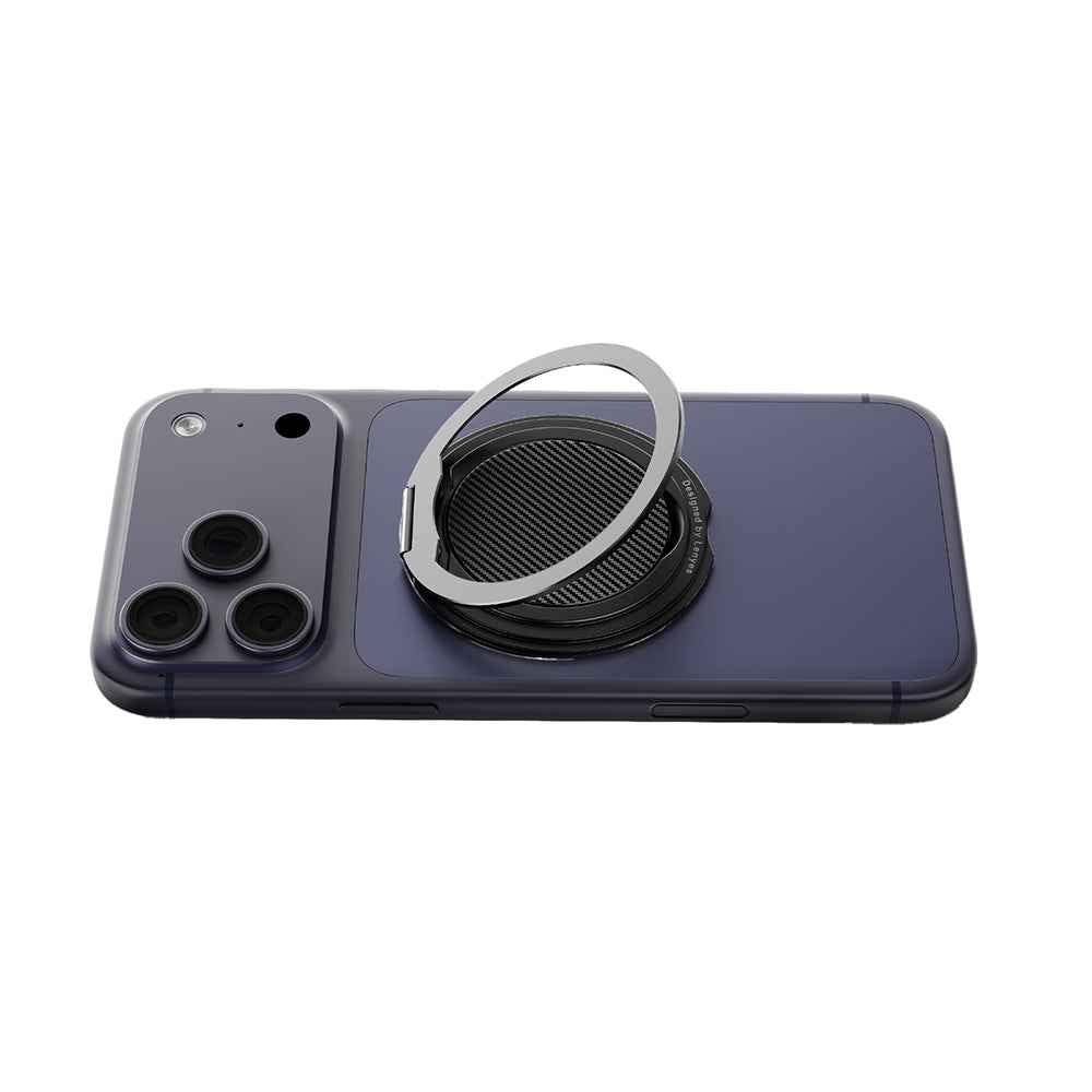Lenyes CR212 Aramid Fiber 360 Derece Dönebilen Magnetik Ring Stand Telefon Tutucu