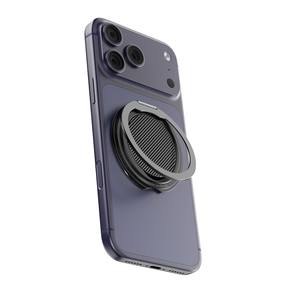 Lenyes CR212 Aramid Fiber 360 Derece Dönebilen Magnetik Ring Stand Telefon Tutucu
