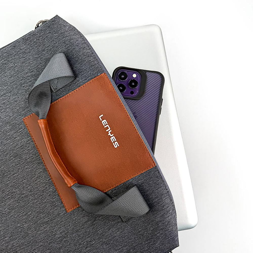 Lenyes LB544 Rambler Serisi Polyester Kumaş 15-16 inç Su Geçirmez Laptop Çantası