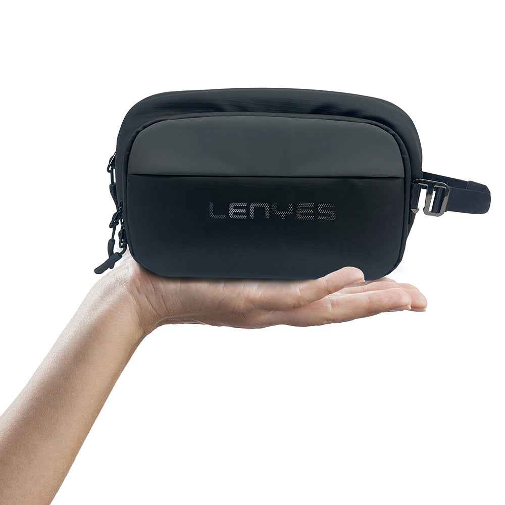 Lenyes LB560 Su Geçirmez Aşınmaya ve Çizilmeye Dayanıklı Çapraz Vücut Askılı Omuz ve El Aksesuar Çantası 20cm