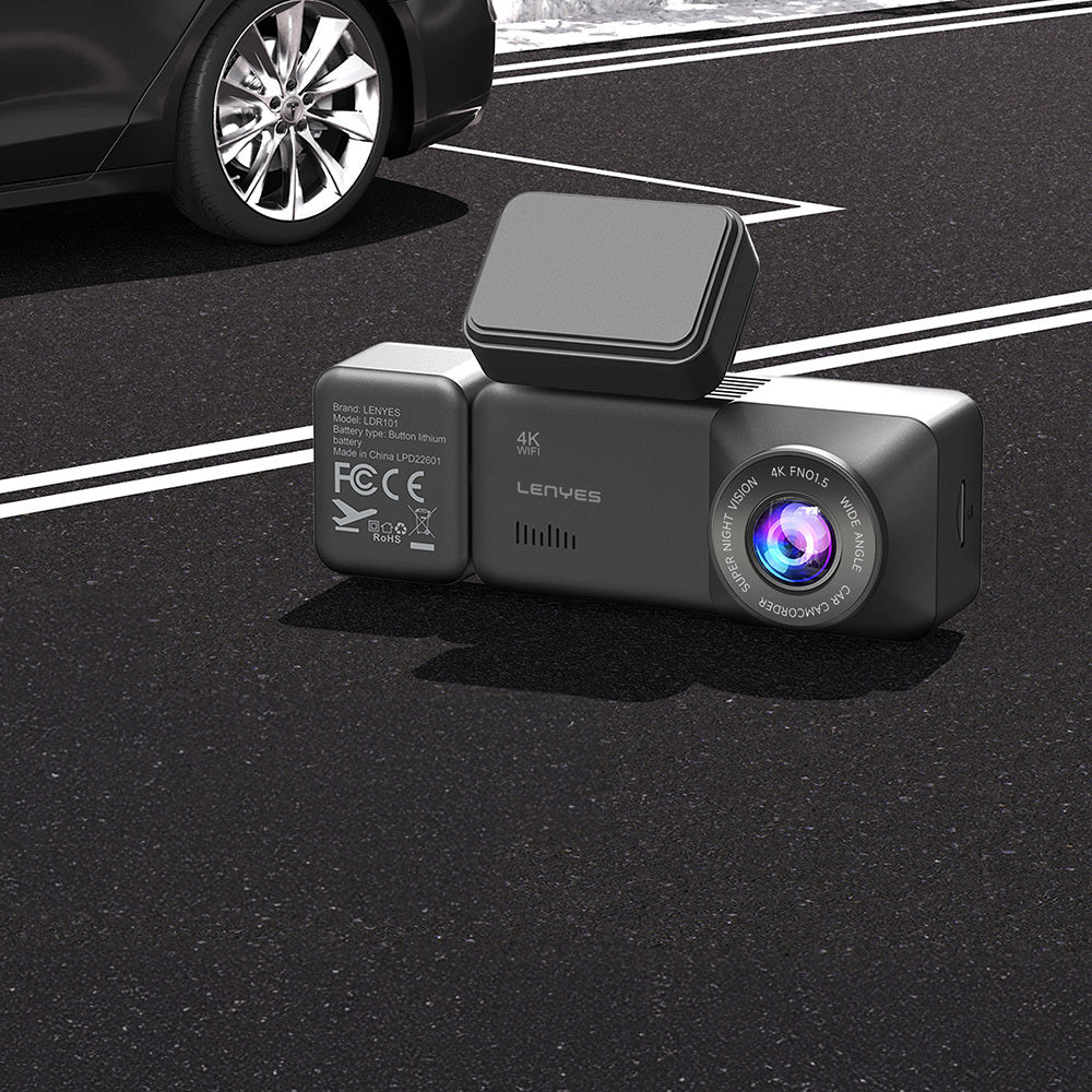 Lenyes LDR101 4K Ultra HD Wifi Destekli Akıllı Ön ve Arka Araç Kamerası