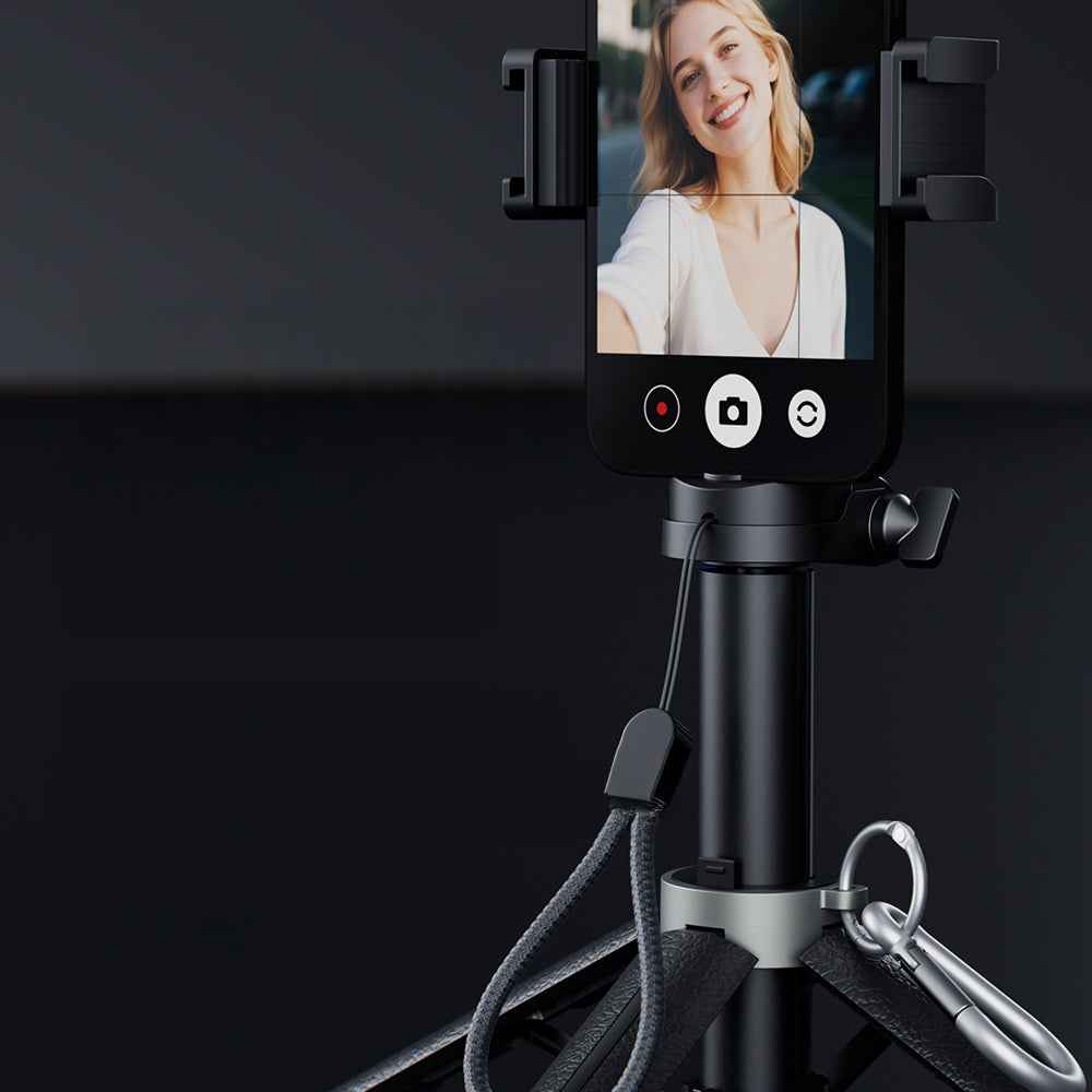 Lenyes LPH112 Dolgu Işıklı 360 Derece Dönebilen 3in1 Selfie Çubuğu ve Tripod