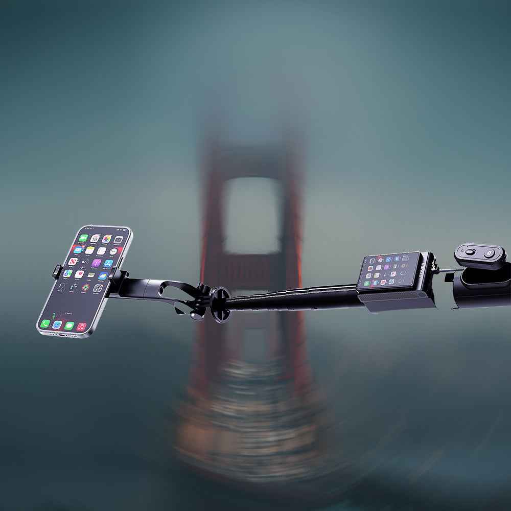 Lenyes LPH120 Uzaktan Kumandalı Çok Fonksiyonlu Sabitleyici Ekranlı Tripod ve Selfie Çubuğu