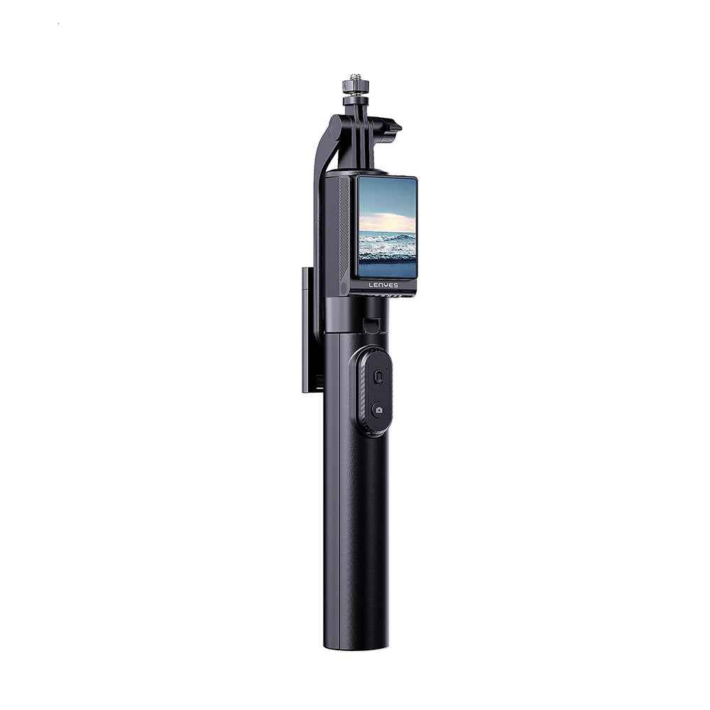 Lenyes LPH120 Uzaktan Kumandalı Çok Fonksiyonlu Sabitleyici Ekranlı Tripod ve Selfie Çubuğu